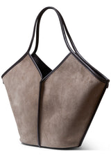 Calella Suede Tote Bag Ash Grey