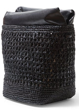 Campello Raffia Macrame Bucket Bag