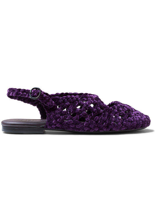 Empuria Velvet Loafer Dark Purple