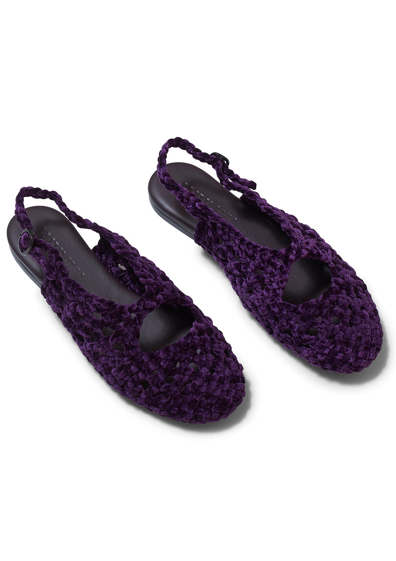 Empuria Velvet Loafer Dark Purple