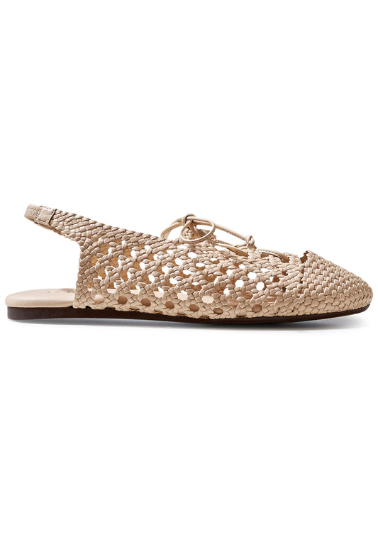 Sardana Woven Slingback Ivory