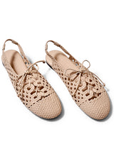 Sardana Woven Slingback Ivory