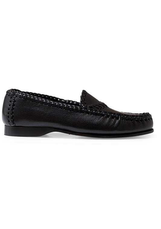 Sastre Supple Shiny Loafer Black