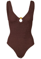 Celine Hoop Swim Metallic Chocolate