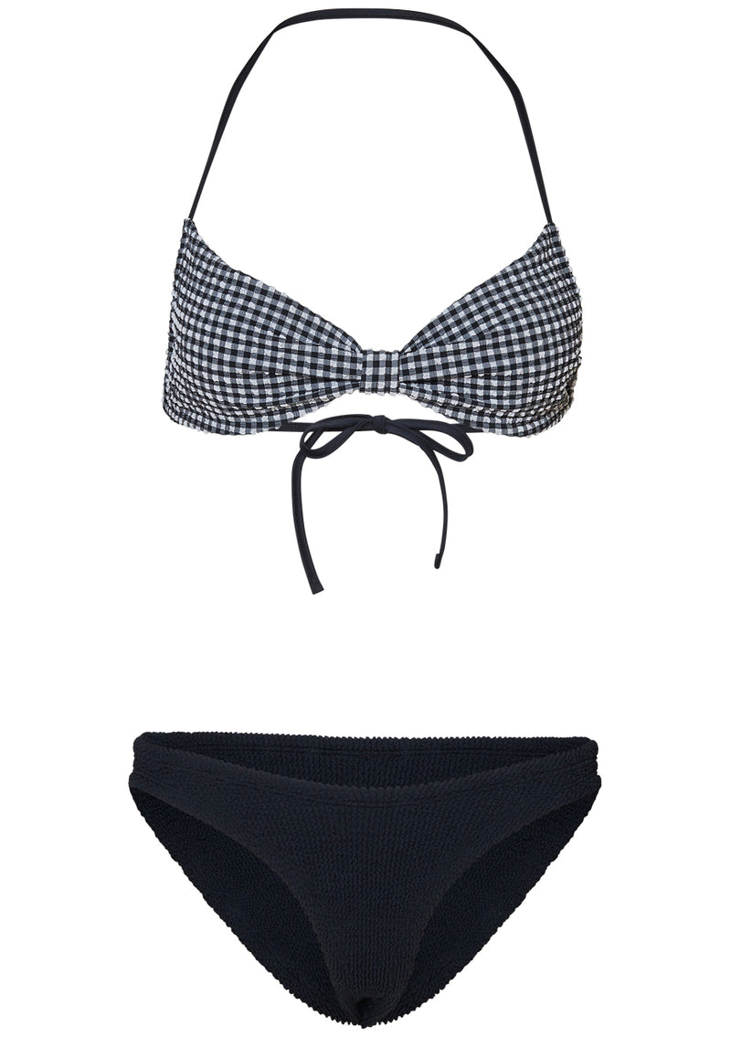 Kacey Bikini Black Gingham