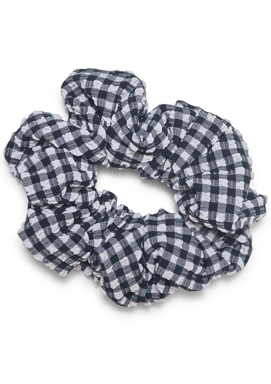 Scrunchie Black Gingham
