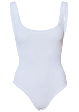 Square Neck Swim White