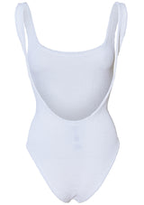 Square Neck Swim White