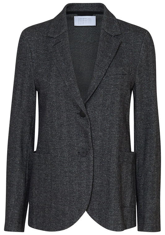 Blazer Patterned Moleskin Salt & Pepper Herring