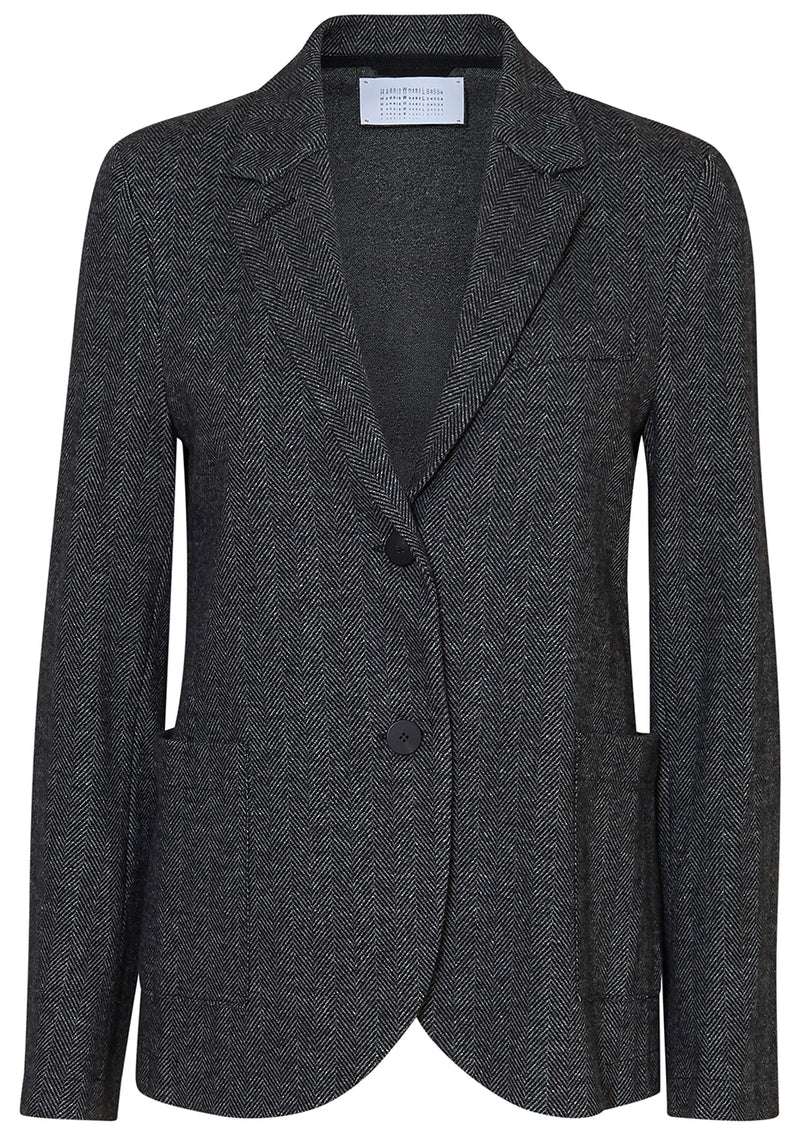 Blazer Patterned Moleskin Salt & Pepper Herring