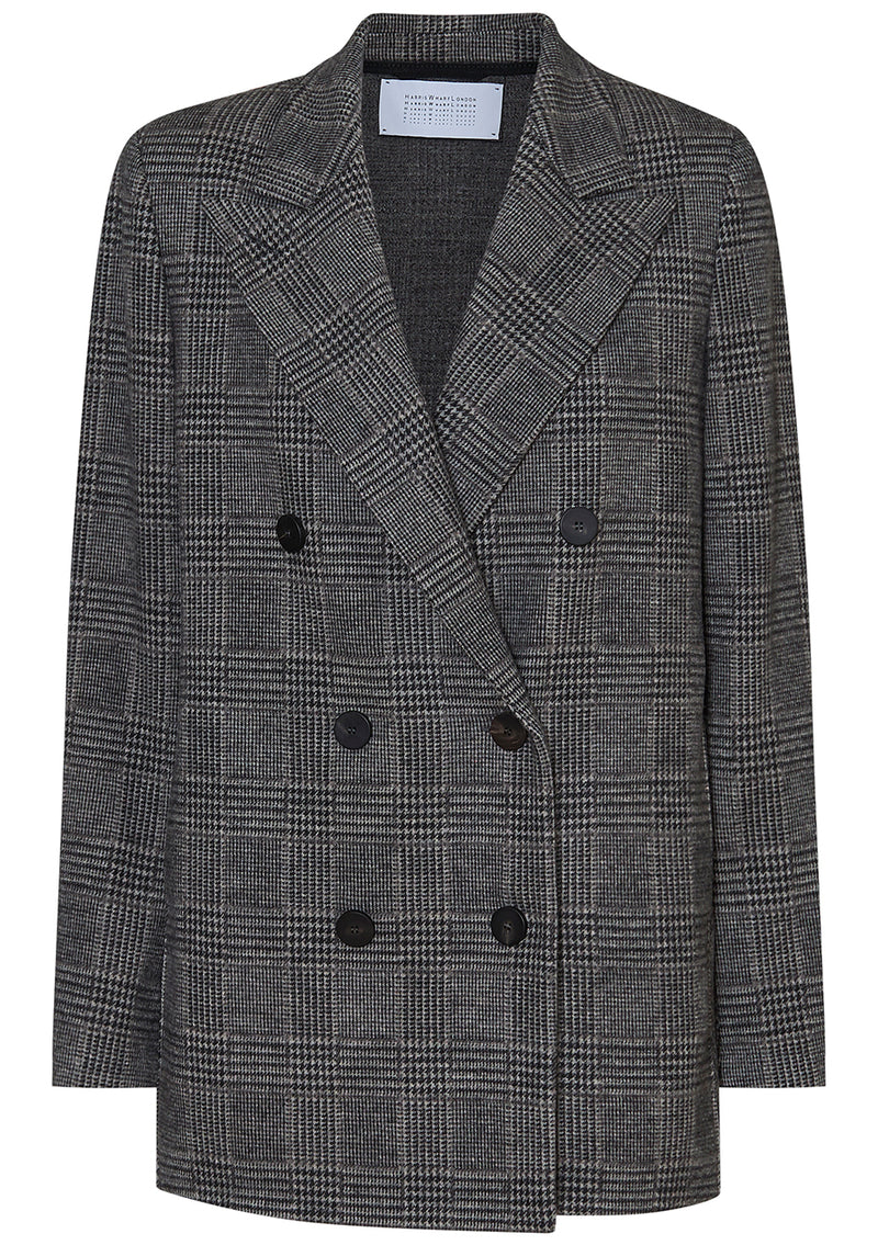 Slouchy Peacoat Black & White
