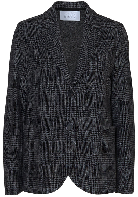 Stand-Up Collar Blazer Salt & Pepper