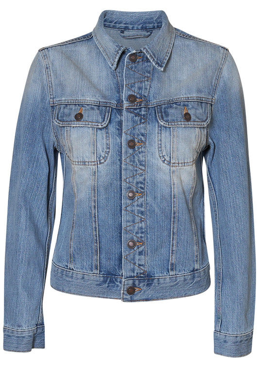 Elsa Denim Jacket Light Blue Righe
