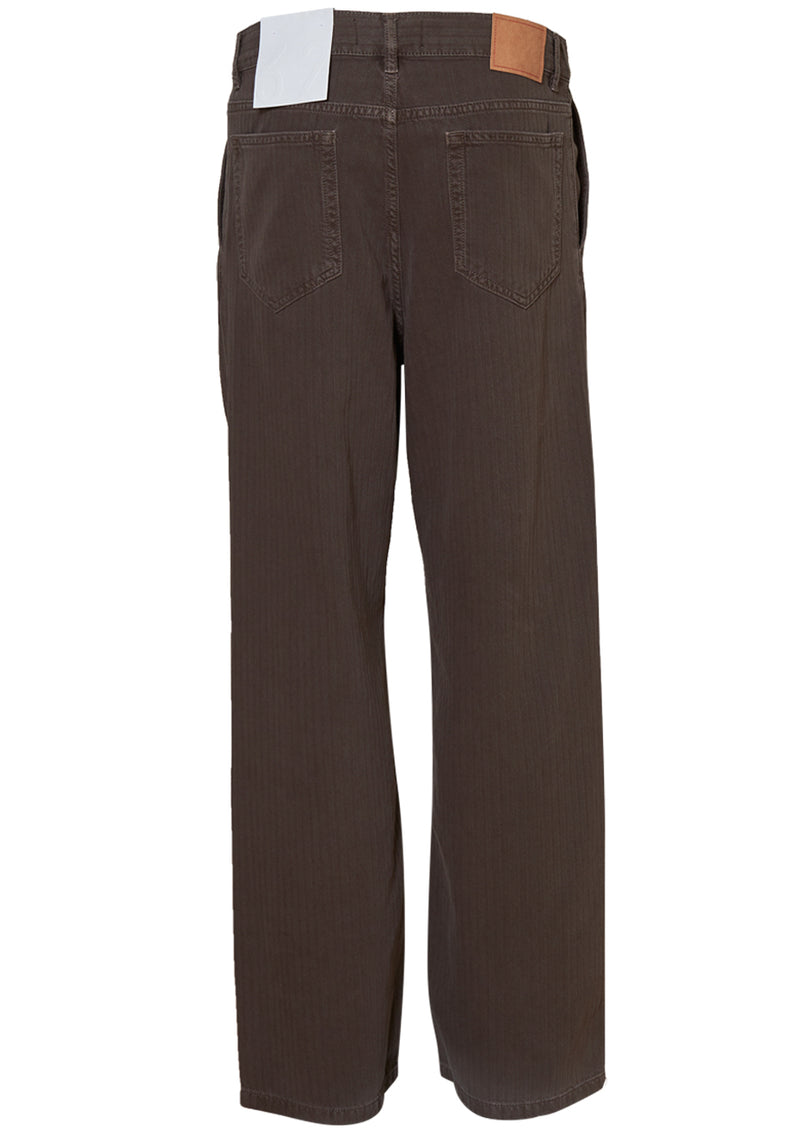 GM010 Genua Worker Chino Chevron Brown
