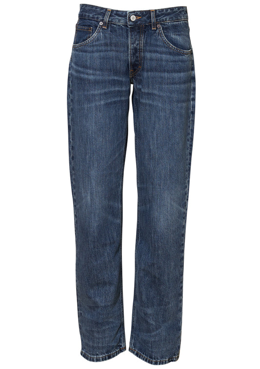 Kyoto Droit Jeans Dark Blue Righe