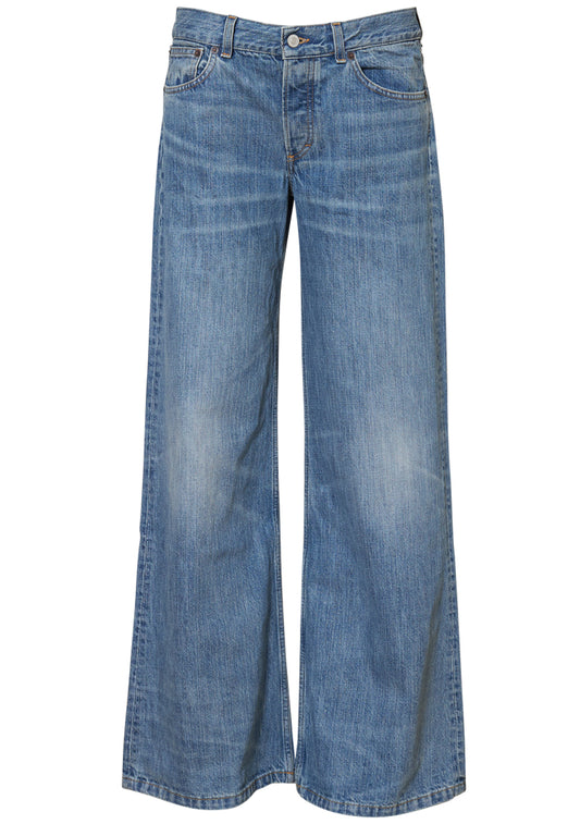 Kyoto Jeans Mid Blue Righe