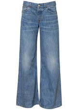 Kyoto Jeans Mid Blue Righe