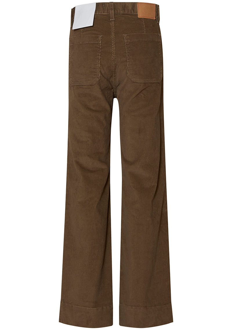 SW006 St Monica Corduroy Pants Olive Brown