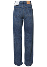 Virgo Jeans Dark Blue Righe
