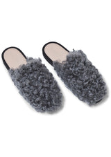 Lama Slipper Shearling Grey