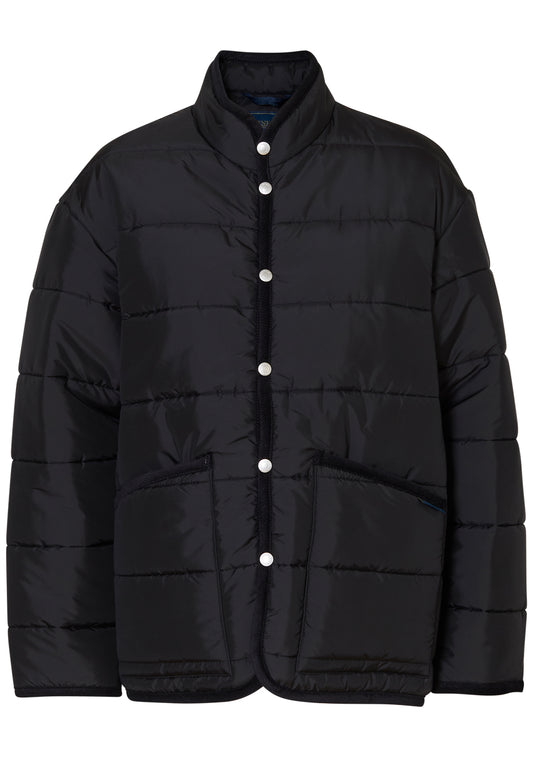 Horizontal Big Quilt Mickfield Jacket Pure Black