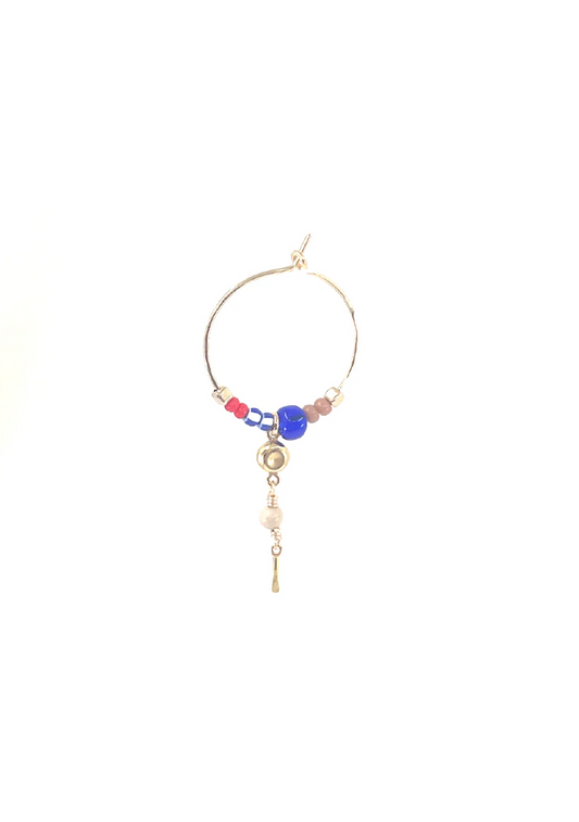 Amara Hoop Blue Mix