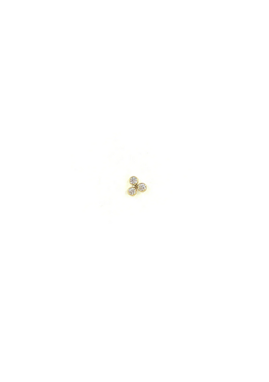Ana Stud Gold/Clear