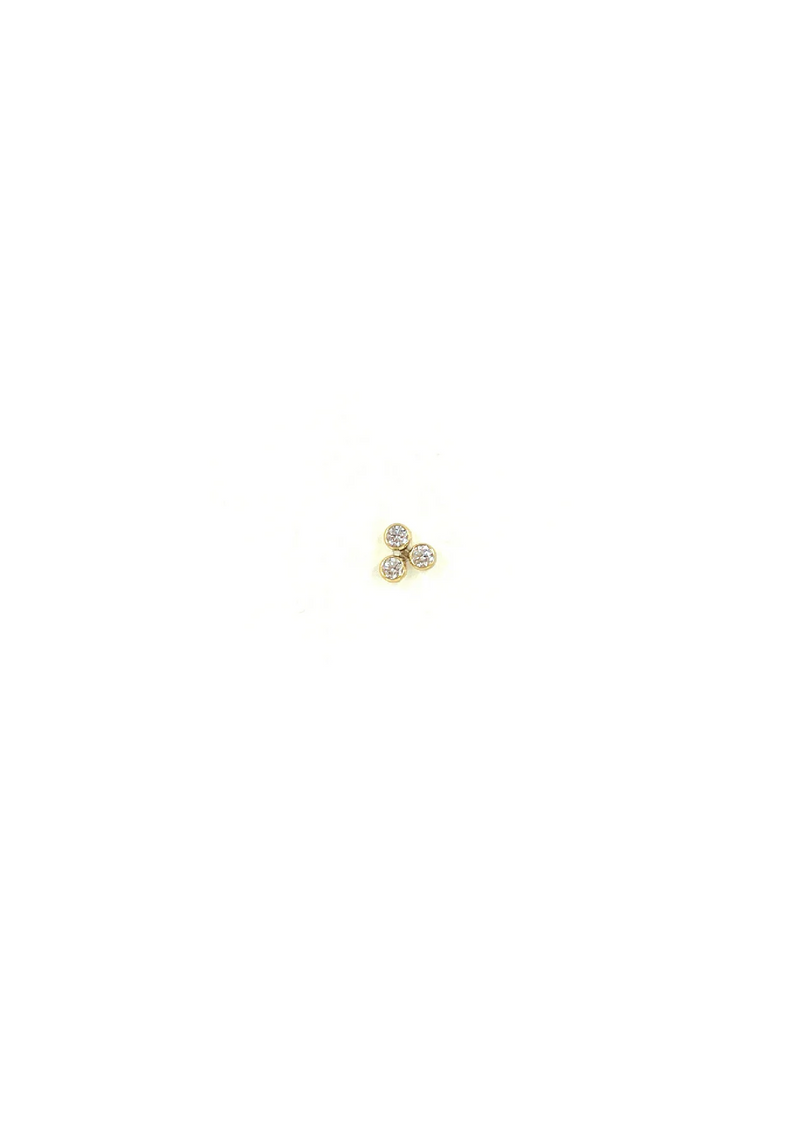 Ana Stud Gold/Clear