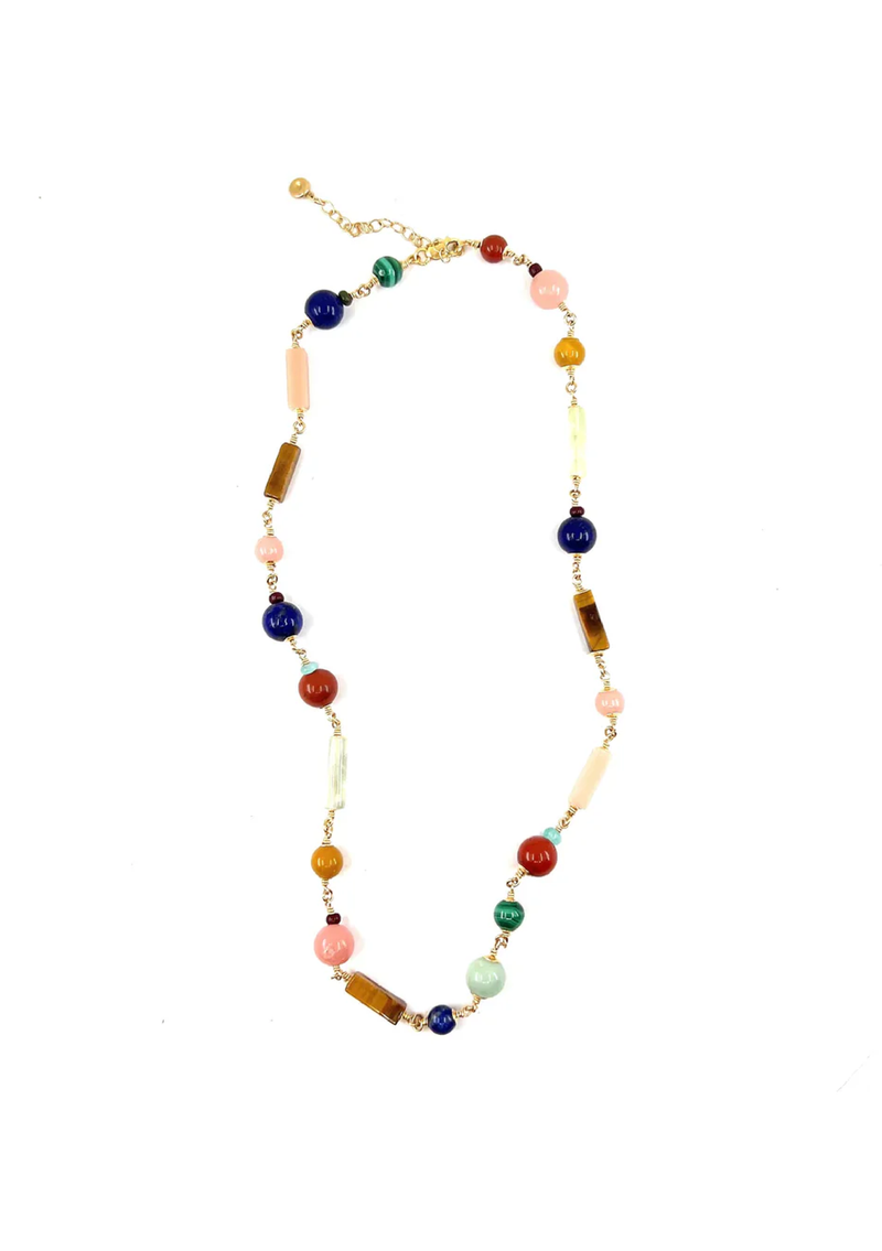 Anette Multi Gemstone Necklace