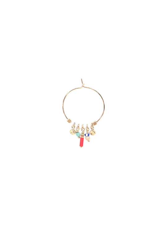 Lylah Hoop Red Mix