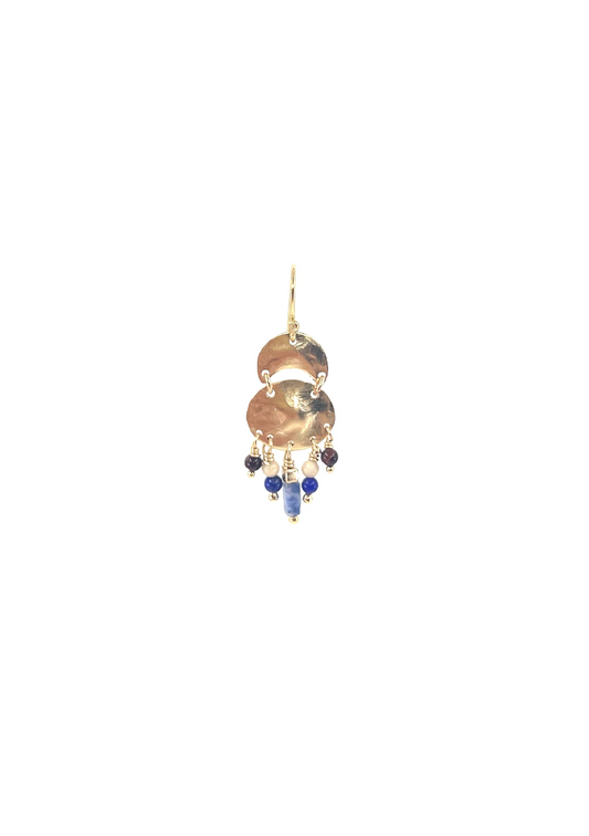 Rina Earring Blue Mix