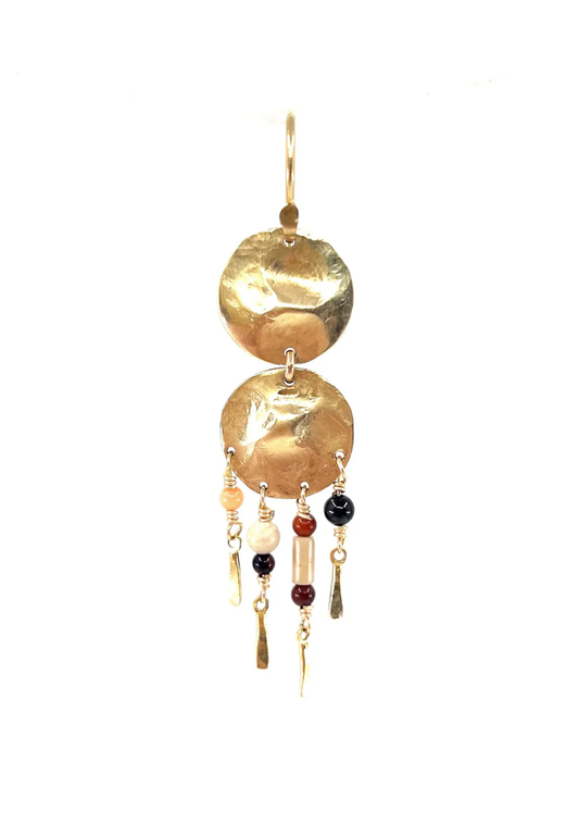 Toula Earring Cream Riverstone