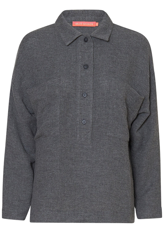 Andrea Shirt Grey Grain