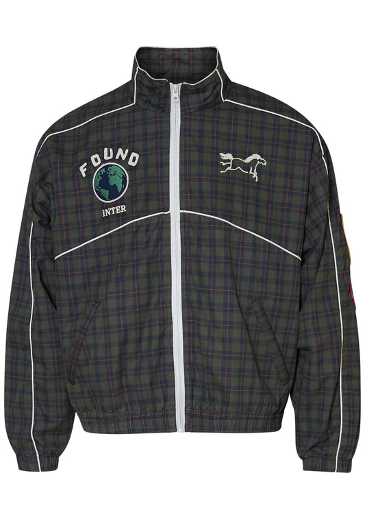 Forest Plaid Track Jacket