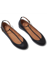 Calla T-Bar Ballet Flat Black