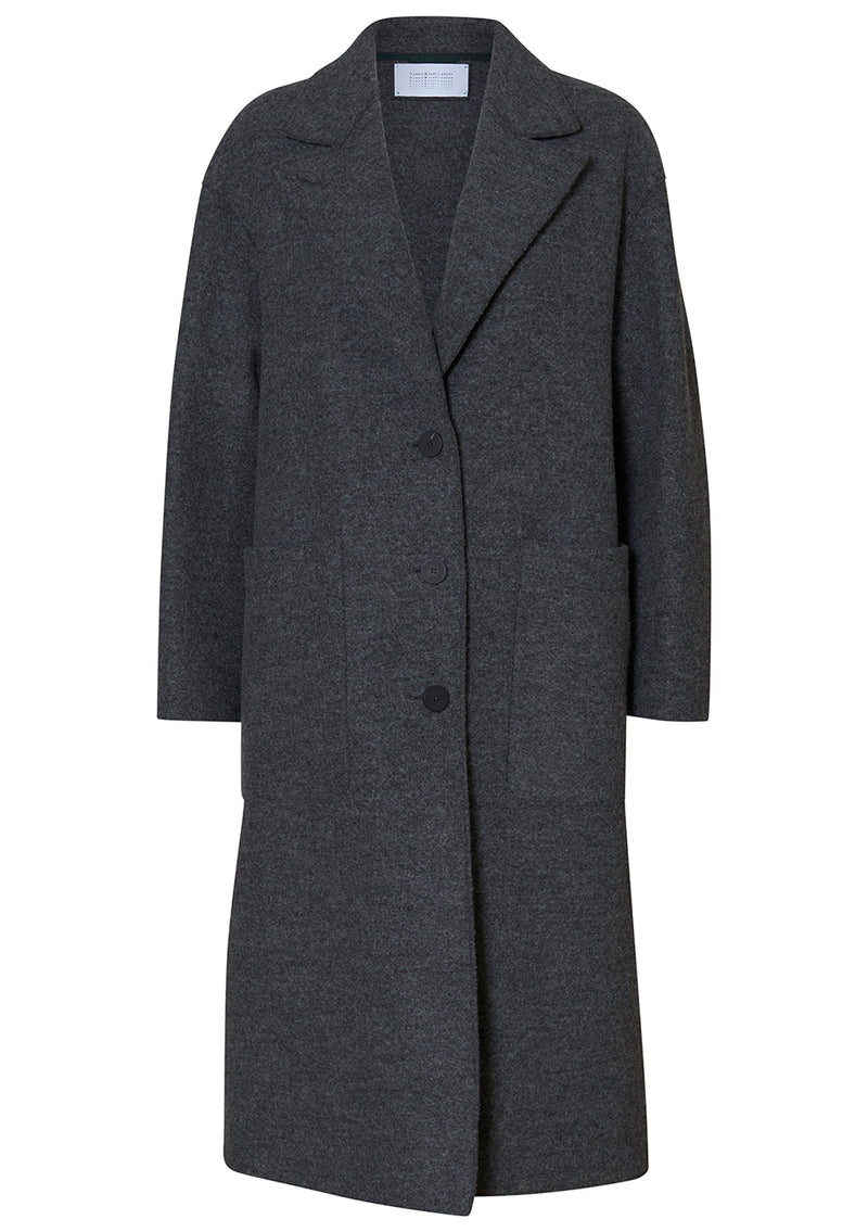 Greatcoat Boiled Wool Grey