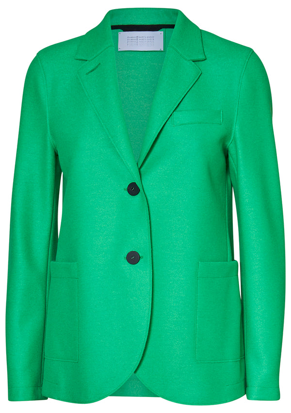 Stand Up Collar Green Blazer
