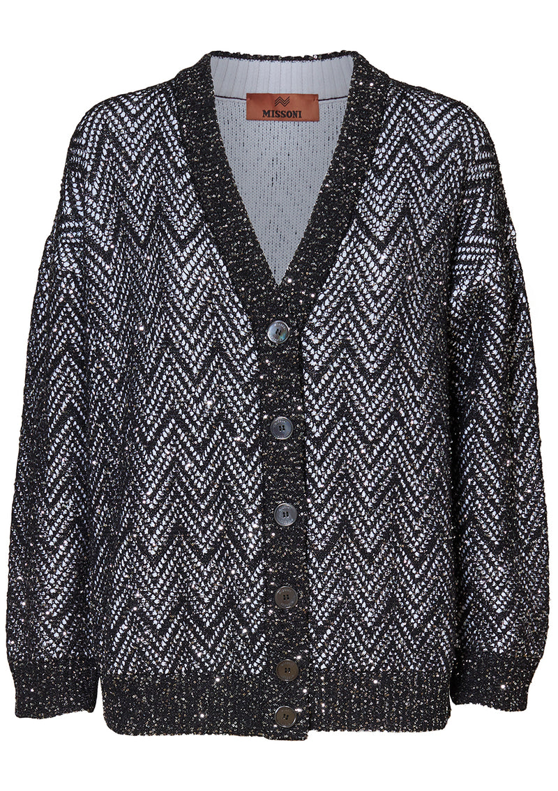 Maxi Cardigan with Sequins