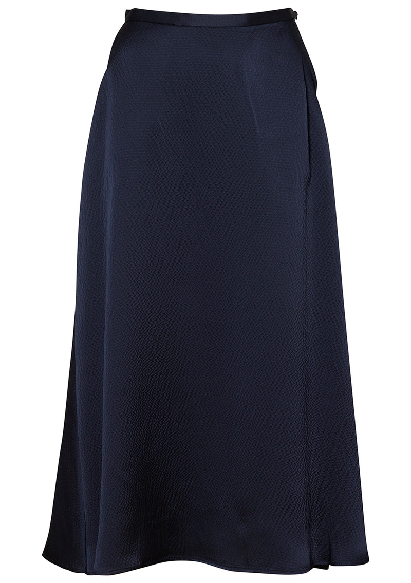 Nori Skirt Navy Silk