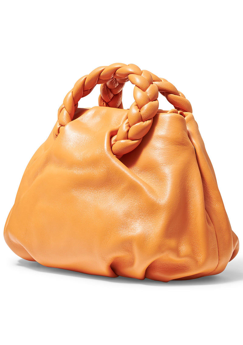 HEREU Bombon Crinkled Glossy Top-Handle Bag