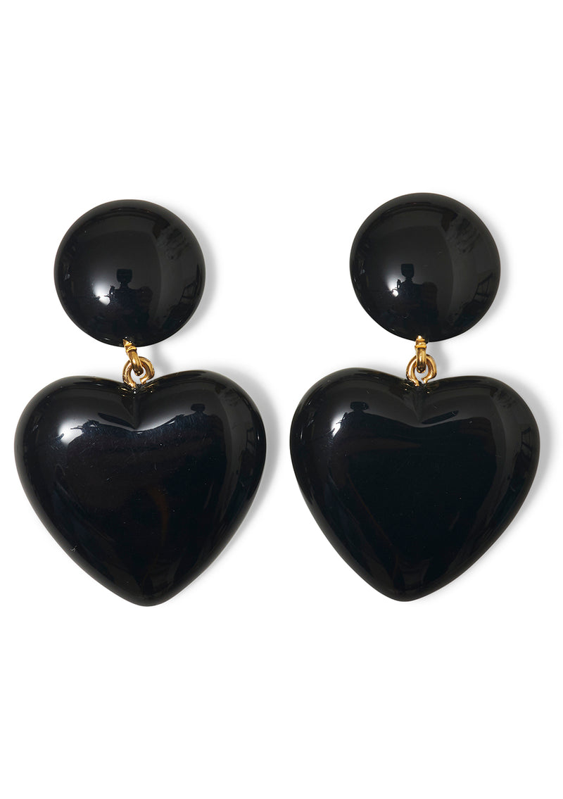 Amour Earrings Black