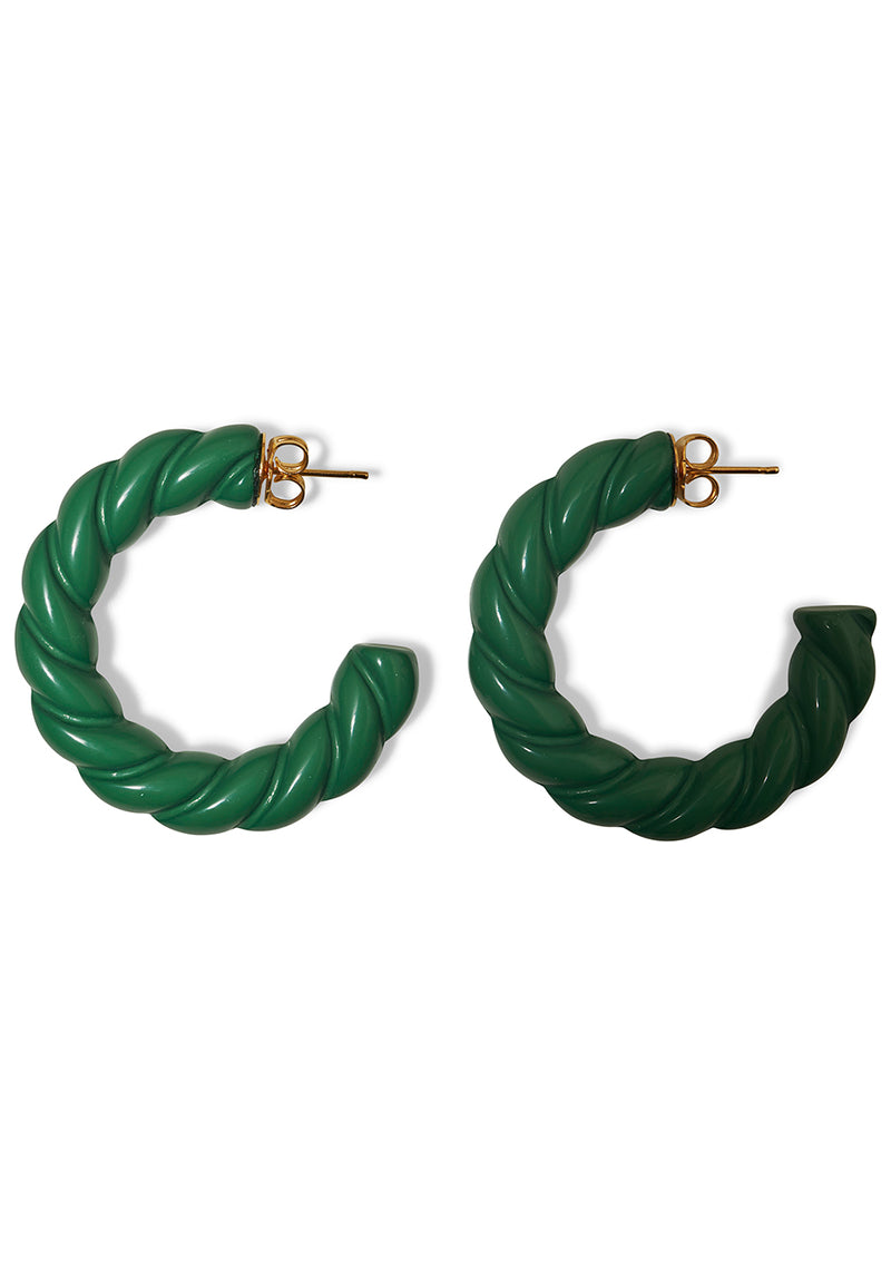 Cronos Green Earrings