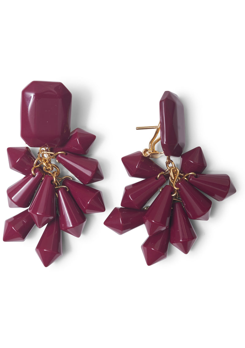 Rapallo Earrings Plum