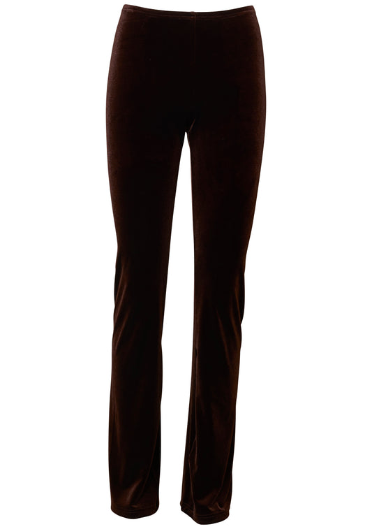 Velvet Plair Pants Nut