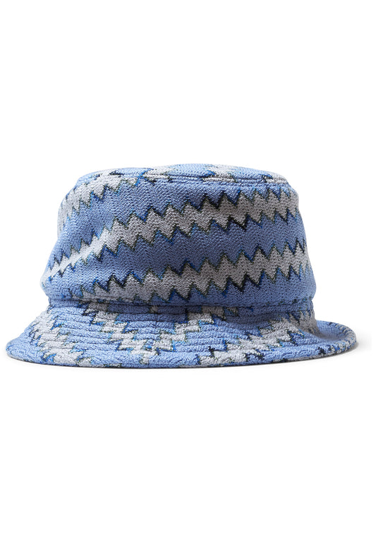 Chevron Bucket Hat Cornflower