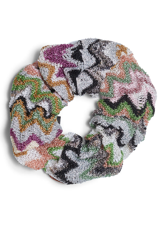 Chevron Scrunchie Grass & Candy