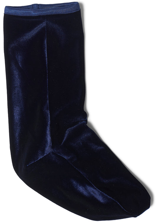 Velvet Ankle Socks Navy