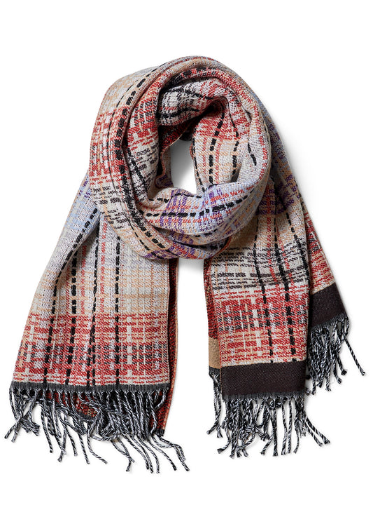Tweed Check Scarf Multicolour