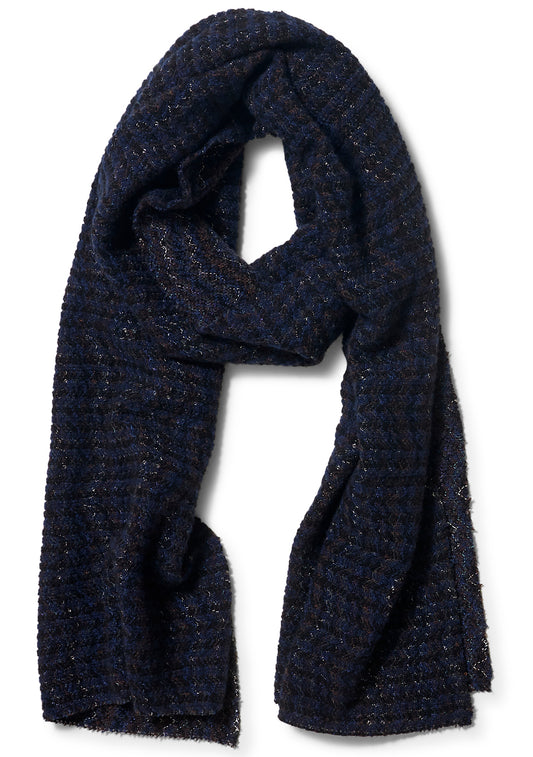 Chevron Scarf Navy & Black