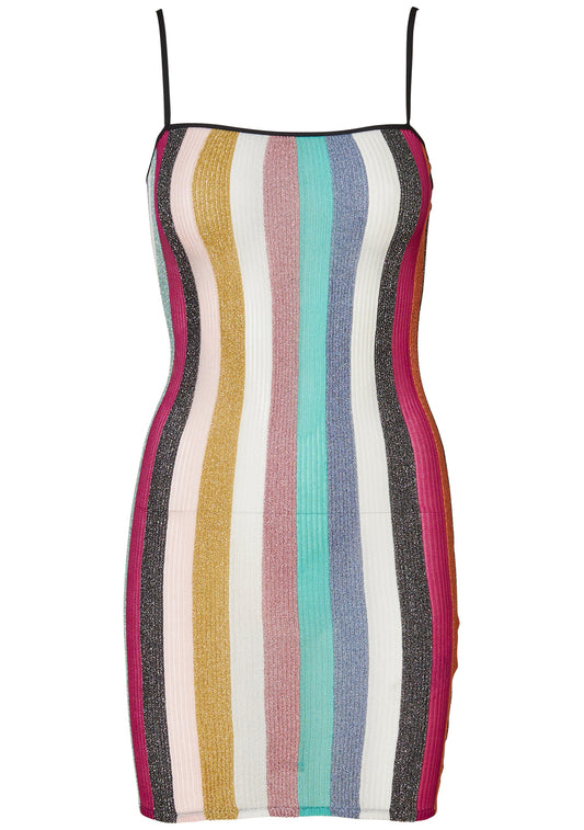 Lamé Multicolour Cover Up Dress